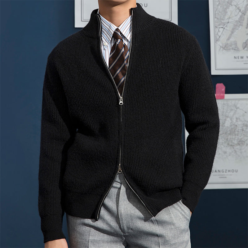 Moderne Strickjacke mit Elegantem Reißverschluss 3