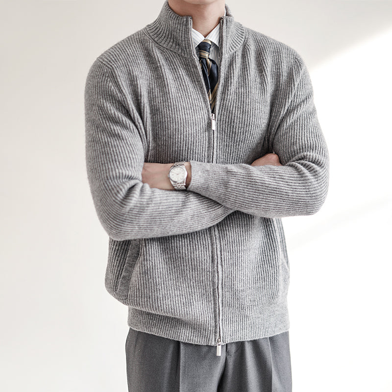 Moderne Strickjacke mit Elegantem Reißverschluss 4