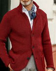 Moderne Strickjacke mit Knopfverschluss 11