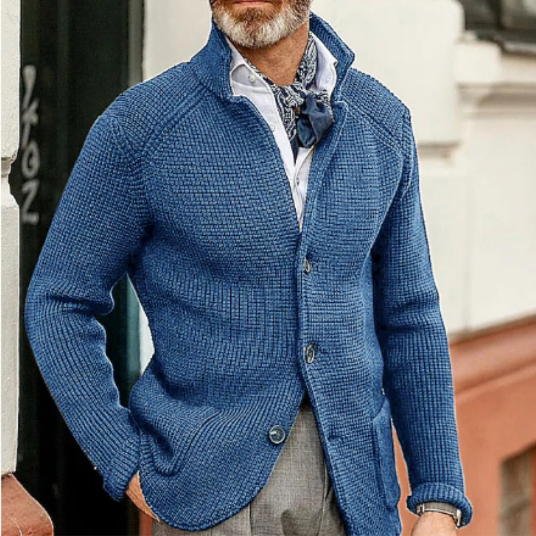 Moderne Strickjacke mit Knopfverschluss 3