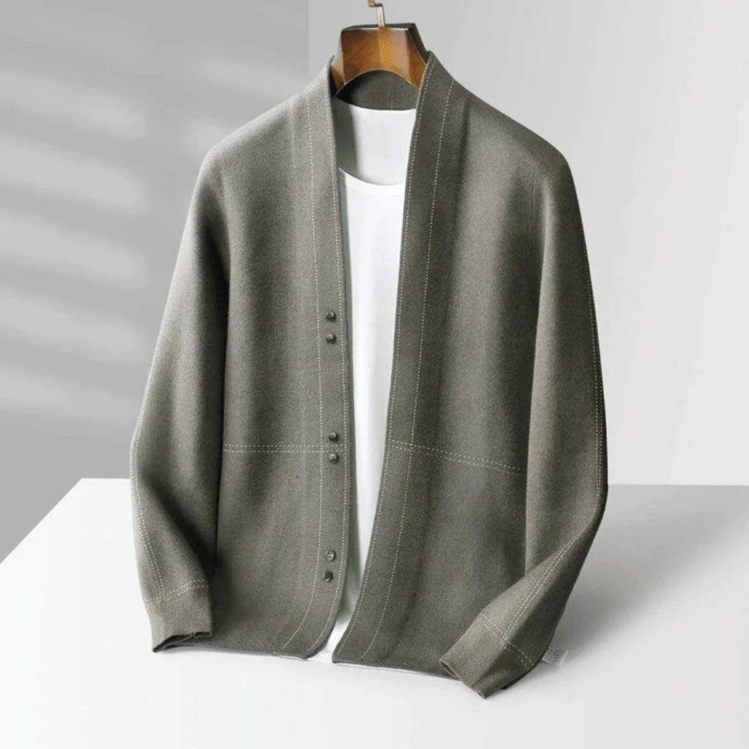 Moderne Strickjacke mit offener Vorderseite 0