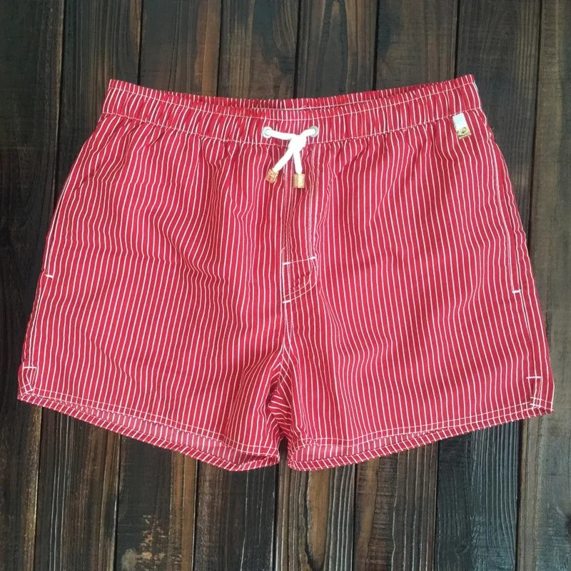 Modische Badeshorts mit Streifen – Leichtes Material und Bequeme Passform für Strandtage 3