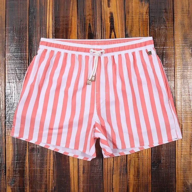 Modische Badeshorts mit Streifen – Leichtes Material und Bequeme Passform für Strandtage 5
