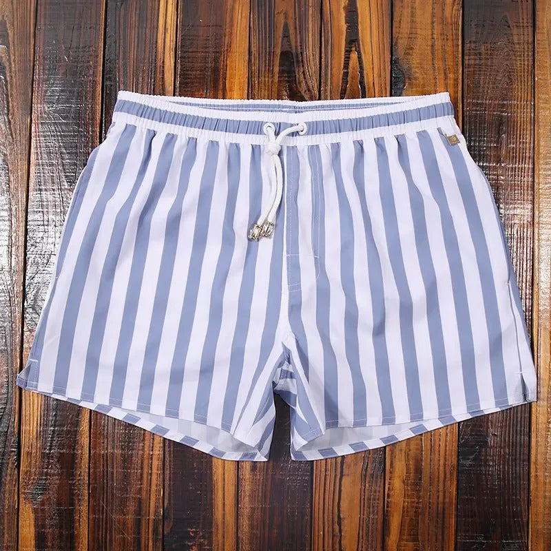 Modische Badeshorts mit Streifen – Leichtes Material und Bequeme Passform für Strandtage 6
