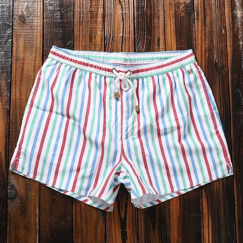Modische Badeshorts mit Streifen – Leichtes Material und Bequeme Passform für Strandtage 10