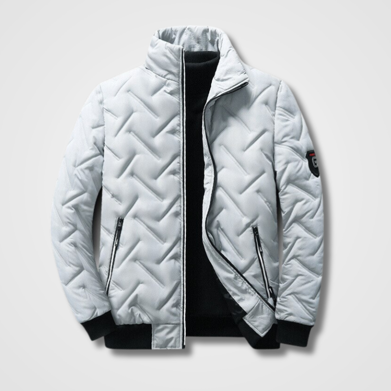 Modische Steppjacke mit hohem Kragen für Stil 1