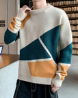 Modischer Strickpullover mit geometrischem Muster 4