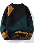 Modischer Strickpullover mit geometrischem Muster 5