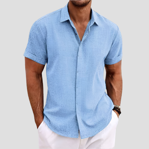 Elegantes Herrenhemd für Sommerlooks – Bequemer Schnitt und Hochwertige Verarbeitung 1