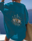 Oversized Hemd mit Besticktem Rückendetail 10