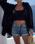 Oversized Hemd mit Besticktem Rückendetail 4