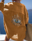 Oversized Hemd mit Besticktem Rückendetail 7