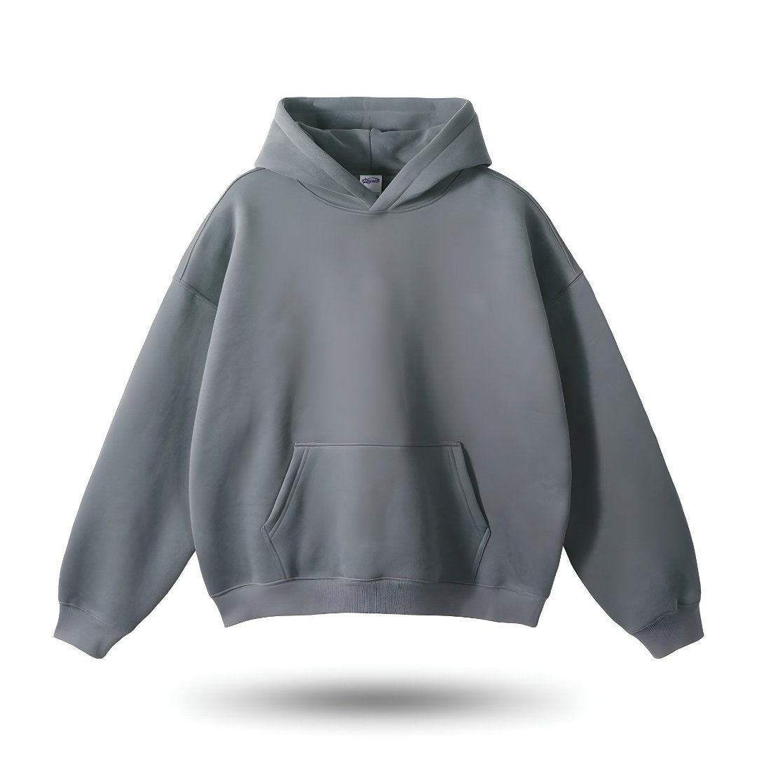 Oversized Kapuzenpullover mit Kängurutasche 0