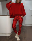 Oversized Satin-Pullover für Elegante Anlässe 1