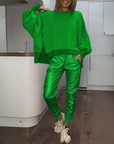 Oversized Satin-Pullover für Elegante Anlässe 2