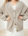 Oversized Strickjacke mit Knopfdetails für Gemütlichkeit 1