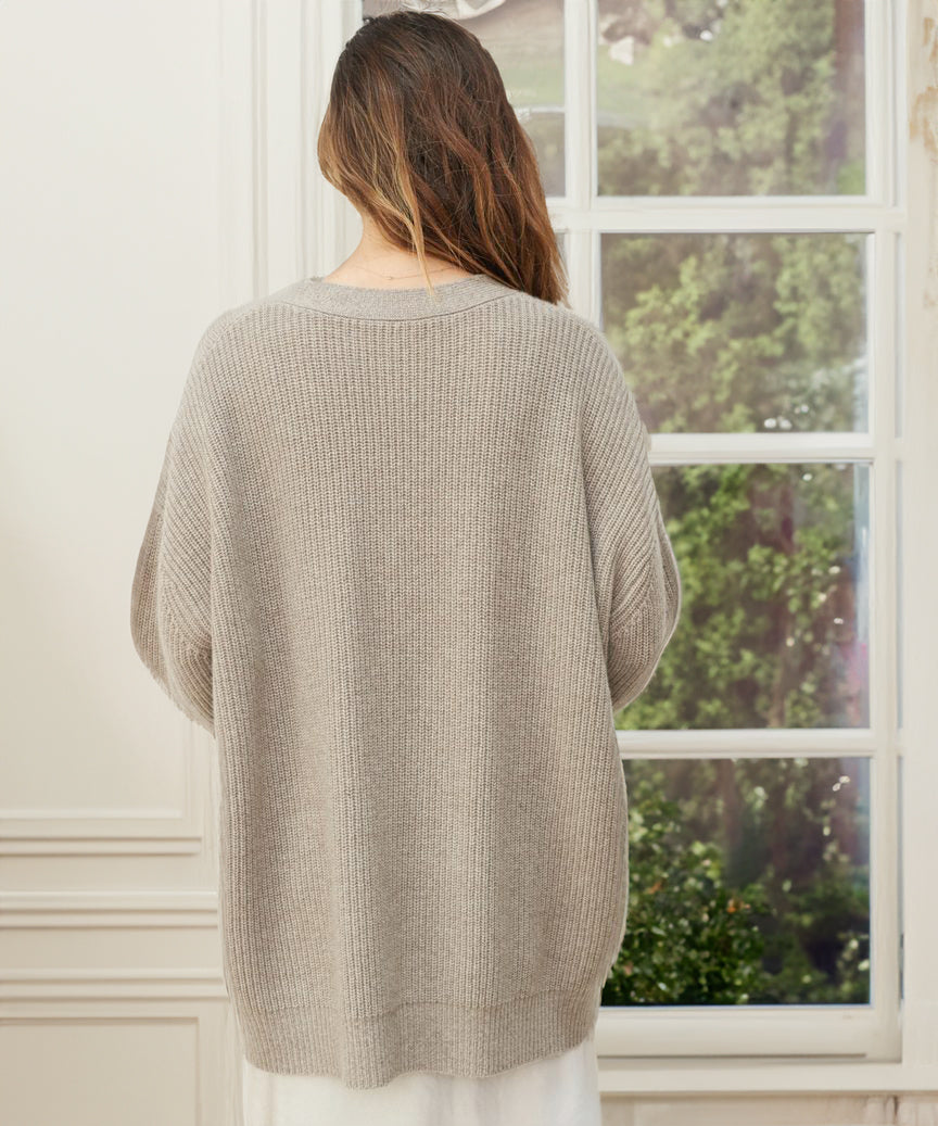 Oversized Strickjacke mit Knopfdetails für Gemütlichkeit 2