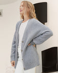 Oversized Strickjacke mit Knopfdetails für Gemütlichkeit 5