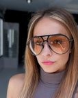 Retro Aviator Sonnenbrille für stilvolle Sommermomente 2