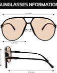 Retro Aviator Sonnenbrille für stilvolle Sommermomente 3