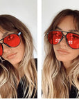 Retro Aviator Sonnenbrille für stilvolle Sommermomente 5