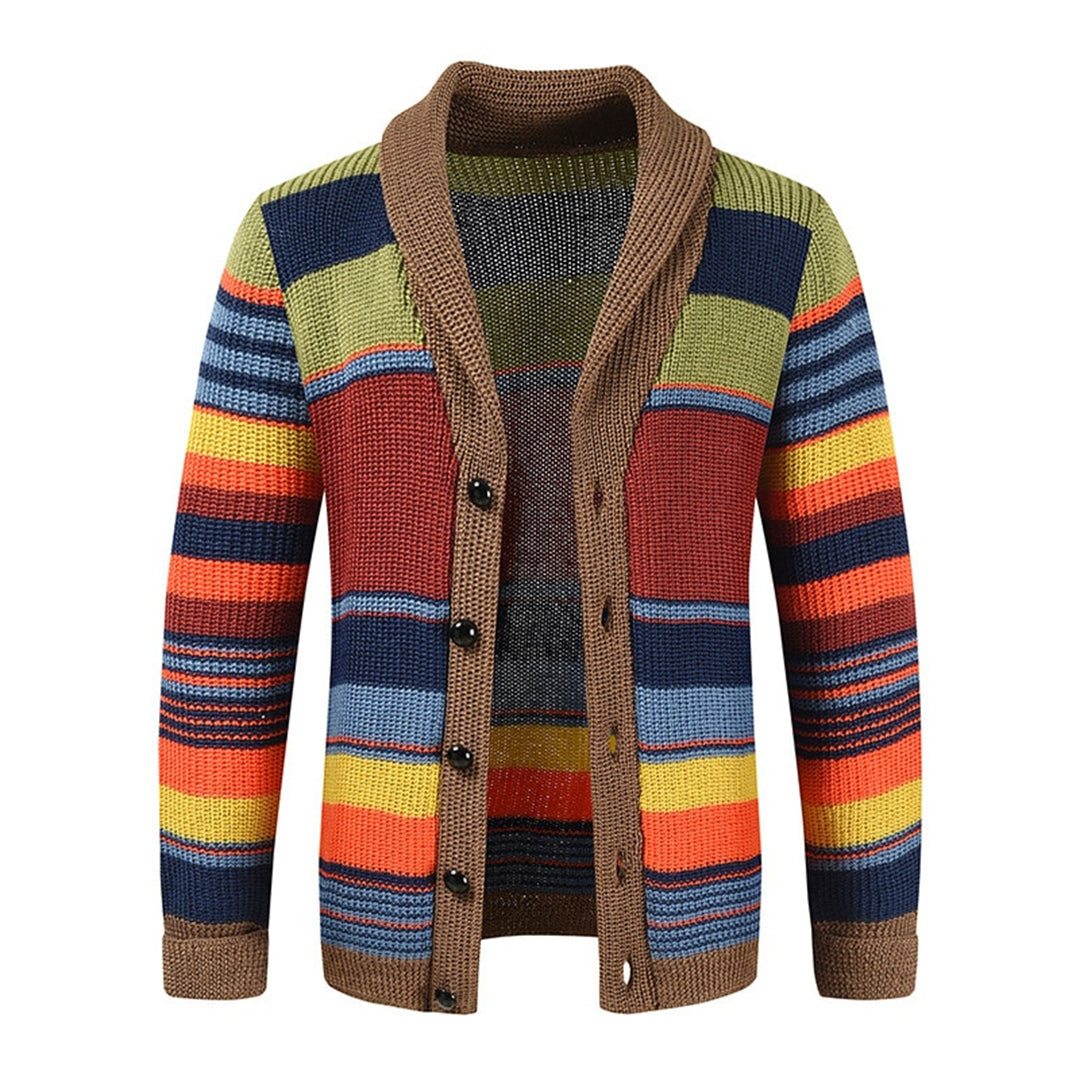 Retro Strickjacke mit Schalkragen für Herren 0