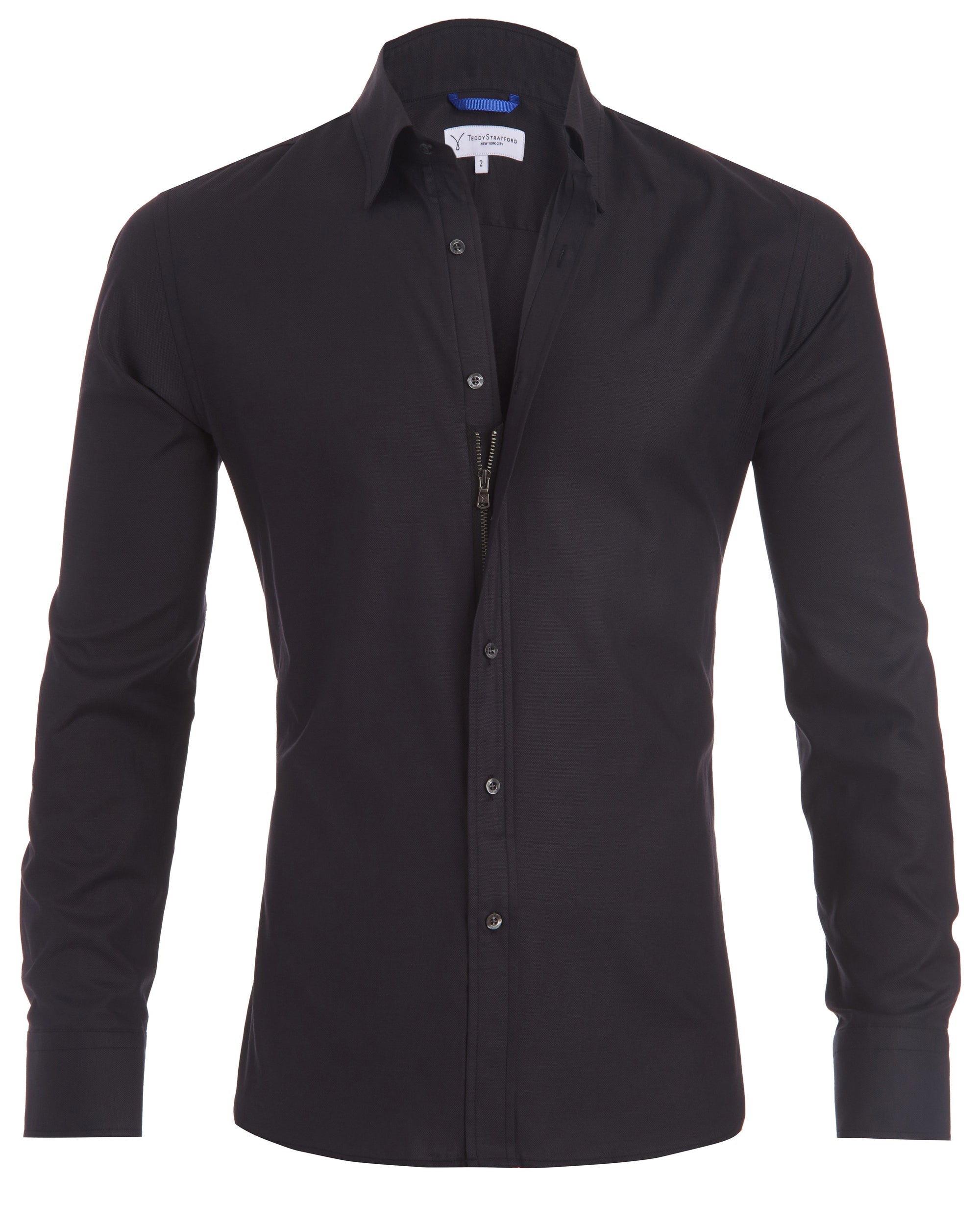 Schlankes Hemd mit verdecktem Reißverschluss – Elegantes Design für jeden Anlass 5
