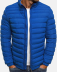 Schwarze Pufferjacke mit Stehkragen für Eleganz 2