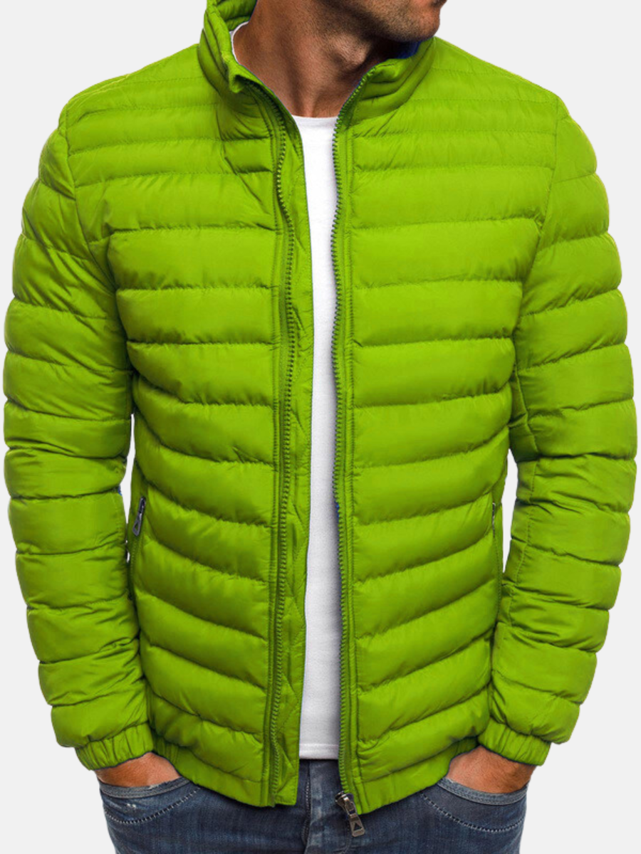 Schwarze Pufferjacke mit Stehkragen für Eleganz 3