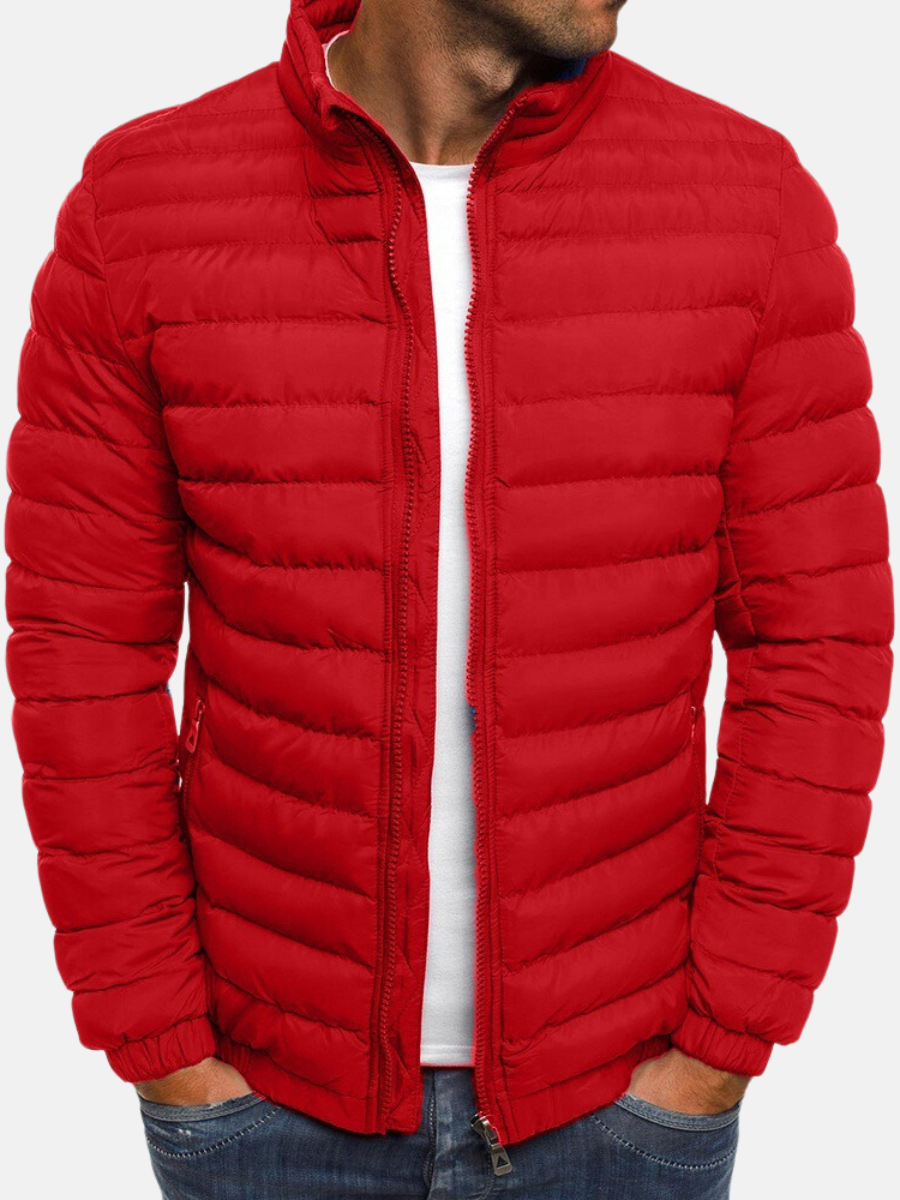 Schwarze Pufferjacke mit Stehkragen für Eleganz 4
