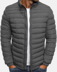Schwarze Pufferjacke mit Stehkragen für Eleganz 5