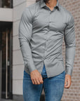 Slim-Fit Hemd aus Stretchmaterial – Knitterfrei, Modern und Bequem für Herren, Ideal für Formelle und Legere Anlässe 6