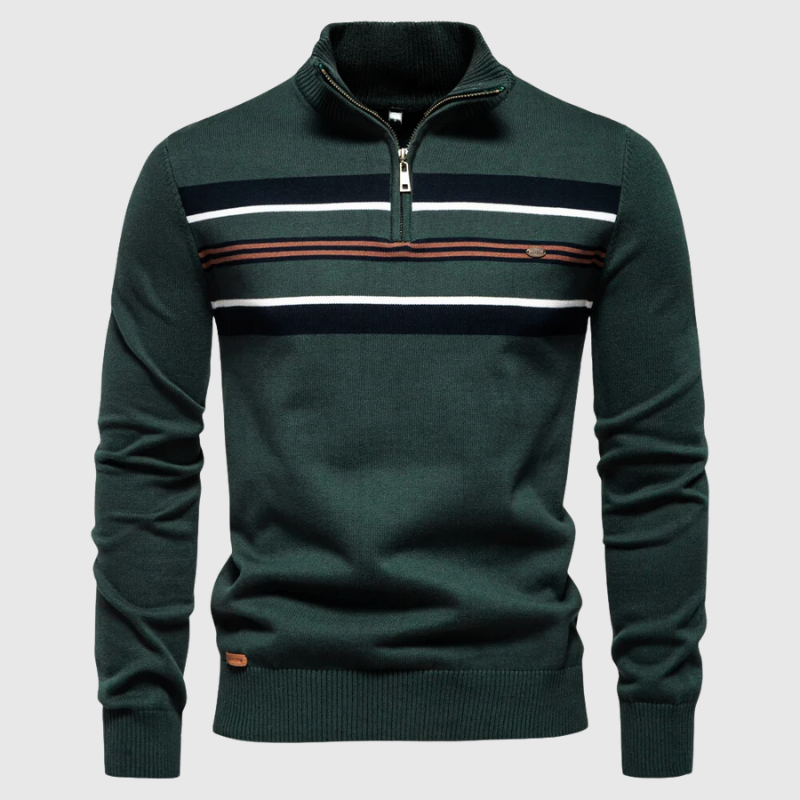 Sportlicher Pullover mit modernem Kontrastdesign 0