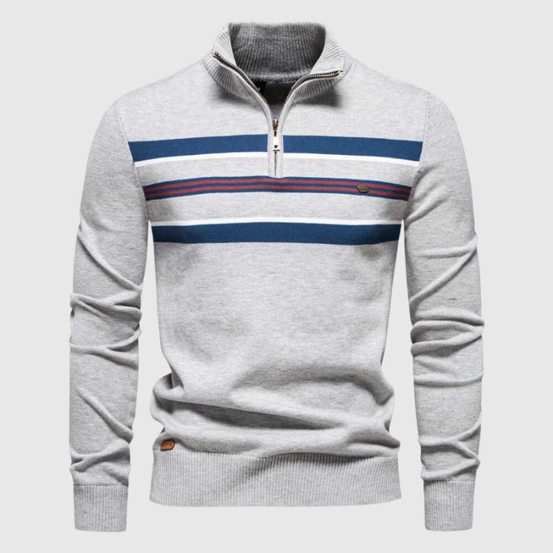 Sportlicher Pullover mit modernem Kontrastdesign 4