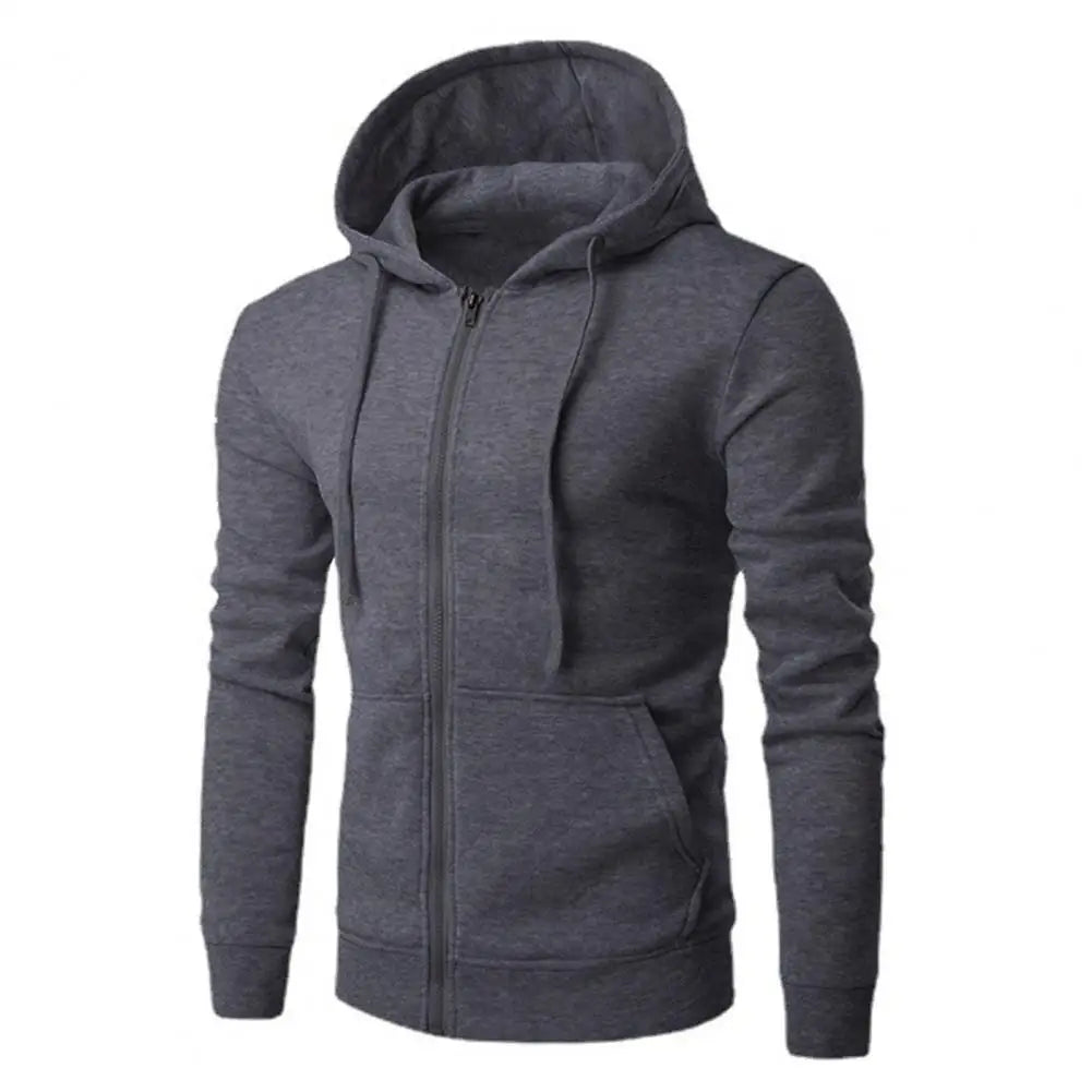 Sportlicher Zip-Hoodie mit Eleganter Kordelzughaube 0
