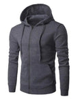 Sportlicher Zip-Hoodie mit Eleganter Kordelzughaube 0