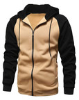 Sportlicher Zip Hoodie mit Verstellbarer Kapuze 2