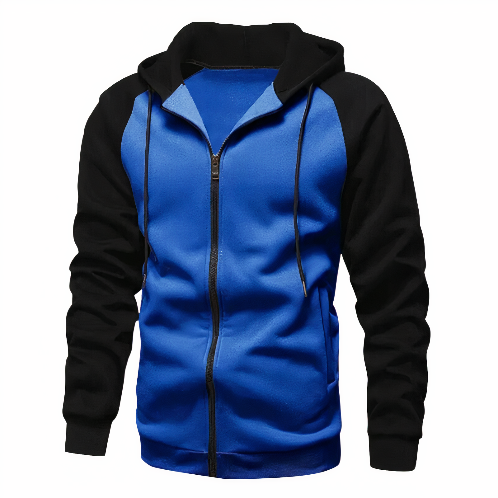 Sportlicher Zip Hoodie mit Verstellbarer Kapuze 3