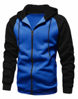 Sportlicher Zip Hoodie mit Verstellbarer Kapuze 3