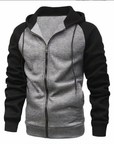 Sportlicher Zip Hoodie mit Verstellbarer Kapuze 4