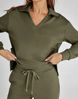 Sportliches V-Ausschnitt Set für Herbst – Bequemes zweiteiliges Outfit für kühle Tage 6