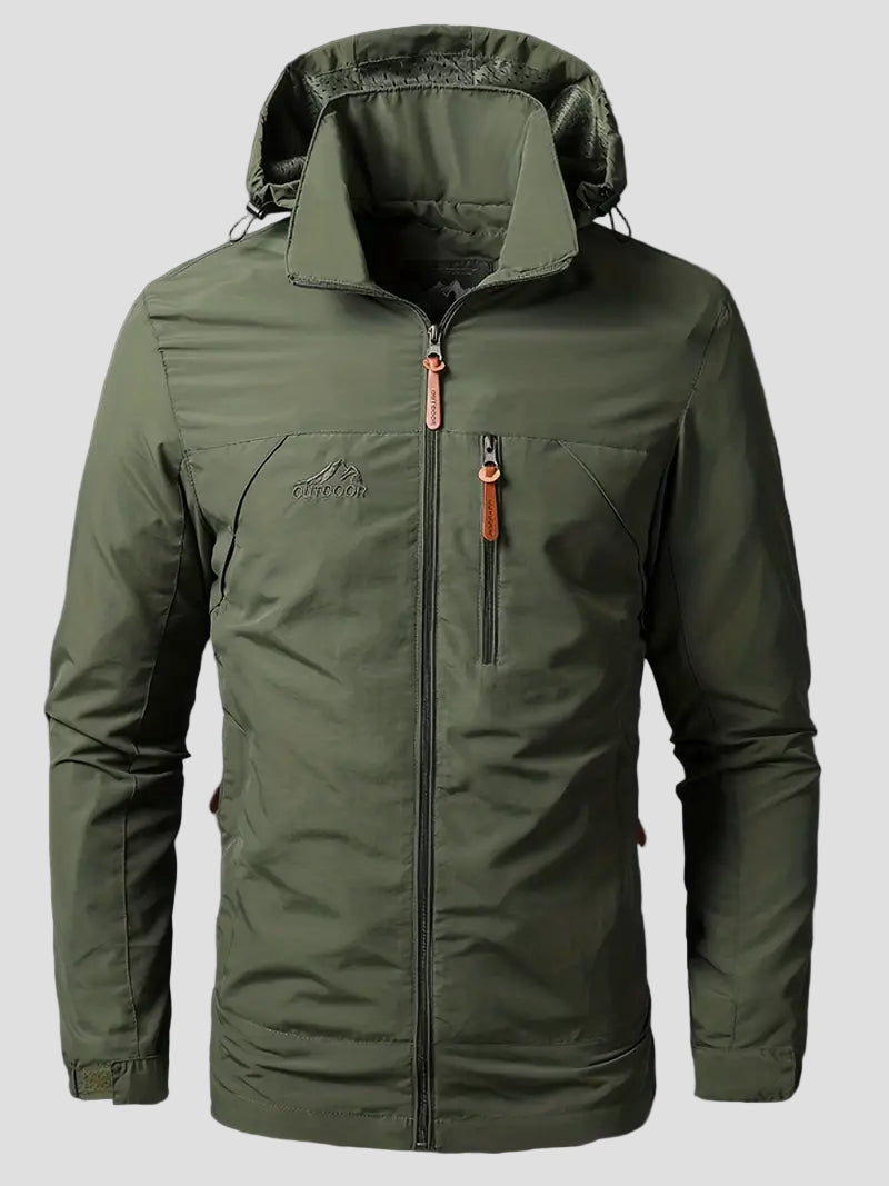 Stilvolle Regenjacke mit Kapuze für Abenteuer 0