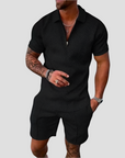 Stilvolle Herren Sommerkombination aus Polo und Shorts – Atmungsaktive Materialien für Komfort 1