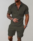 Stilvolle Herren Sommerkombination aus Polo und Shorts – Atmungsaktive Materialien für Komfort 2