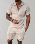 Stilvolle Herren Sommerkombination aus Polo und Shorts – Atmungsaktive Materialien für Komfort 3