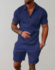 Stilvolle Herren Sommerkombination aus Polo und Shorts – Atmungsaktive Materialien für Komfort 4