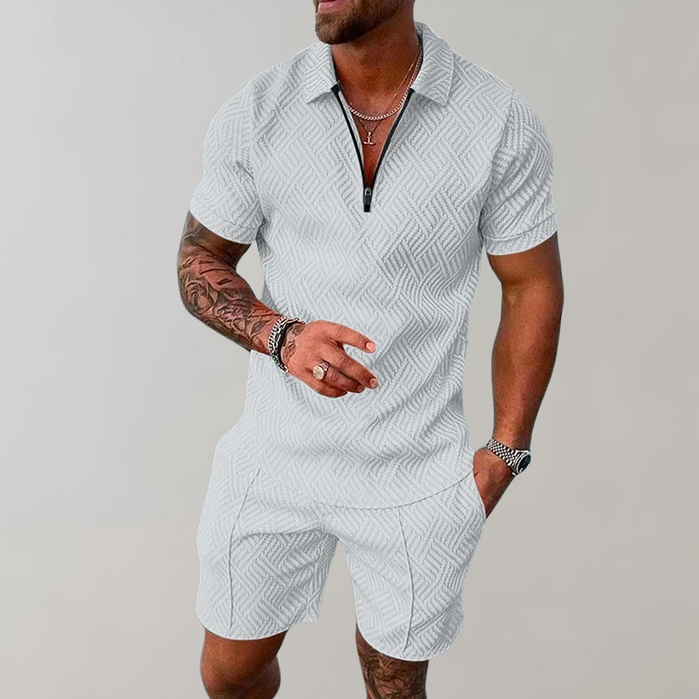 Stilvolle Herren Sommerkombination aus Polo und Shorts – Atmungsaktive Materialien für Komfort 6