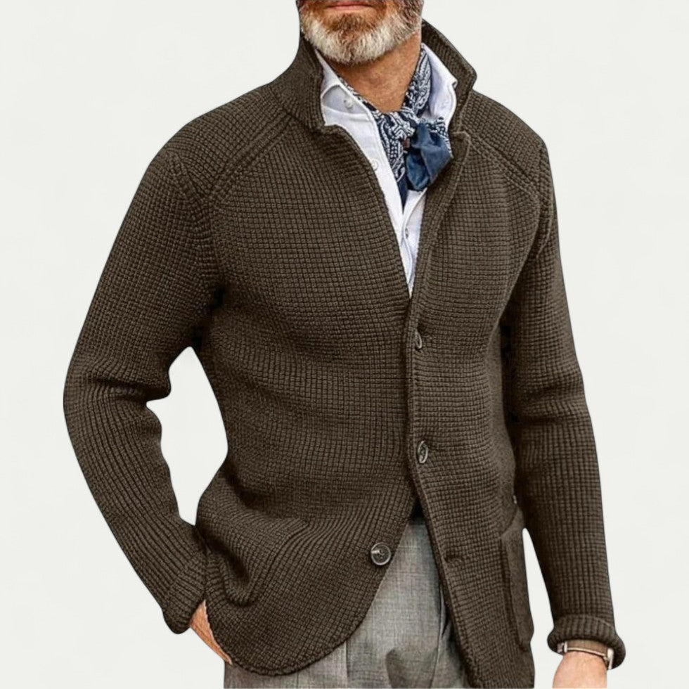Strickjacke mit Struktur für Eleganten Look 0
