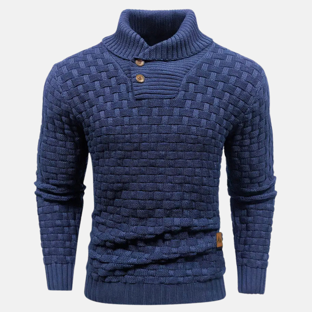 Strickpullover mit Schalkragen für Eleganz 1