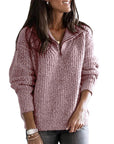 Strukturierter Strickpullover mit Stehkragen 5